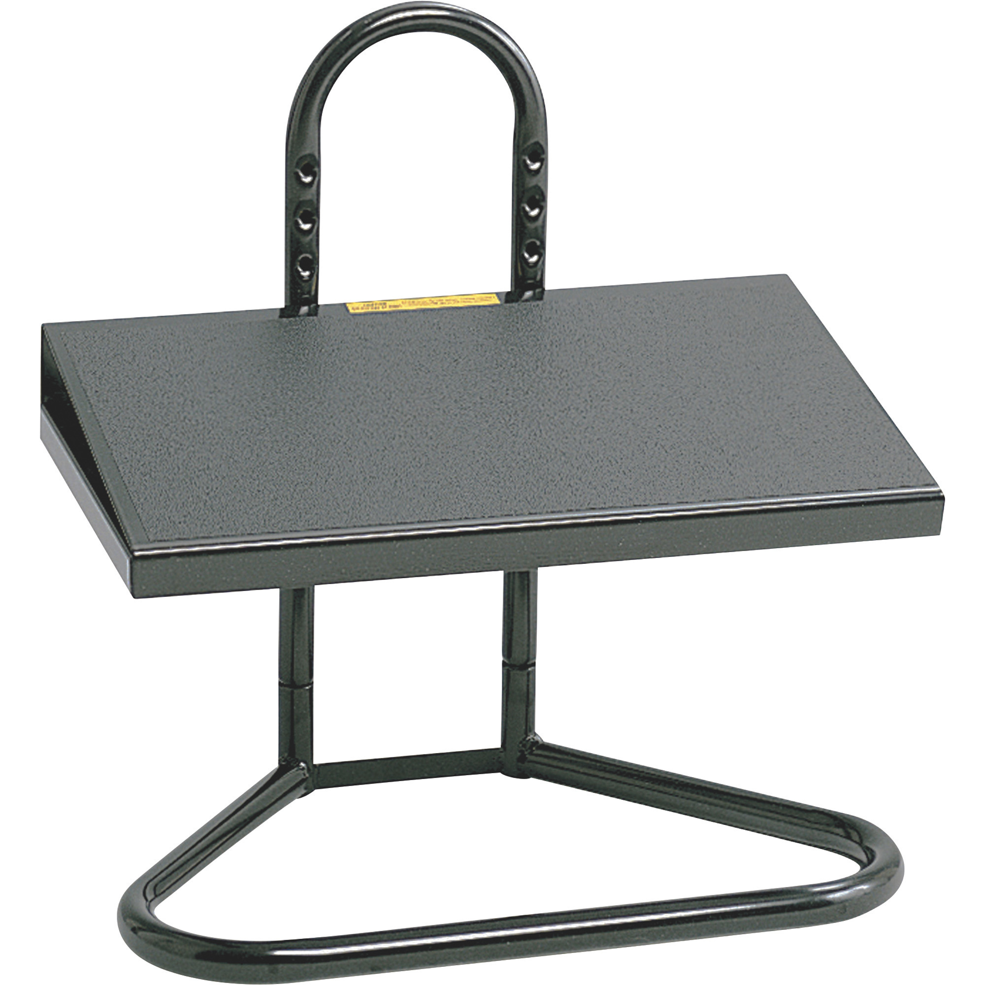 Safco Task Master Adjustable Foot Rest, 12in.L x 20in.W x 5 1/2-15in.H, Black, Model# 5124
